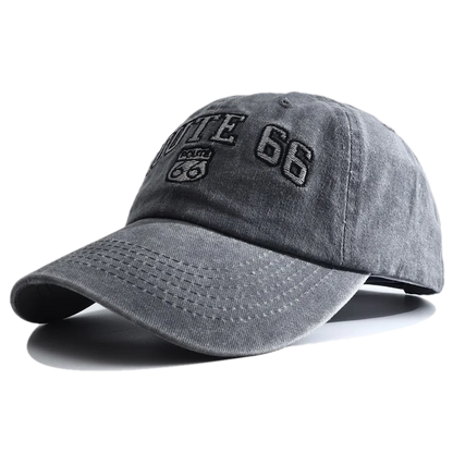 Route 66 Embroidered Baseball Cap