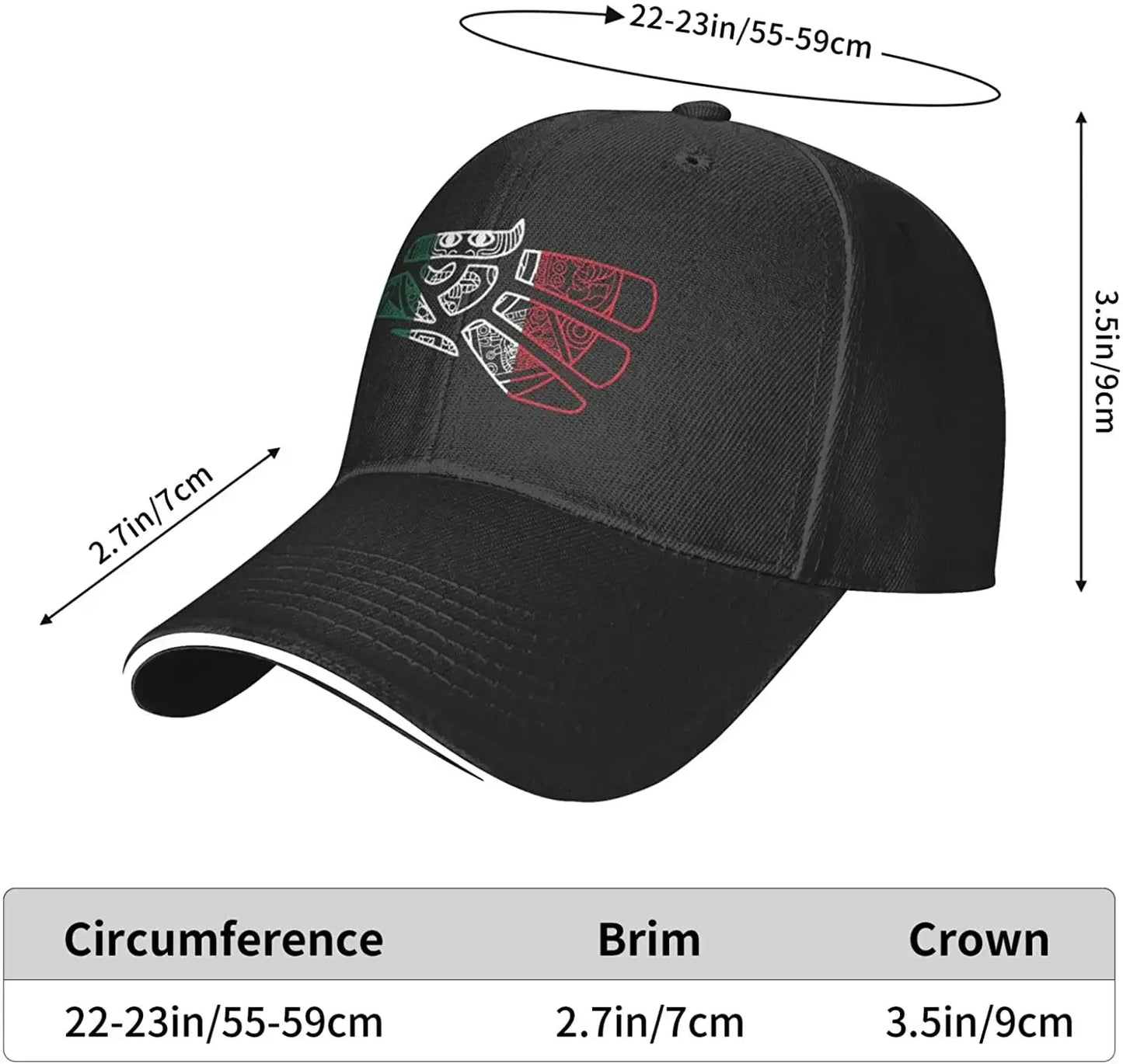 Mexico Aztec Calendar Eagle Fashion Cool Dad Hat Baseball Cap