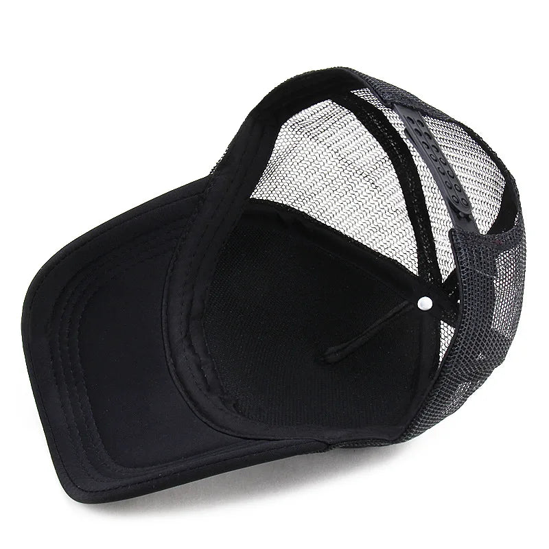 Unisex Cap Casual Plain Mesh Baseball Cap Adjustable