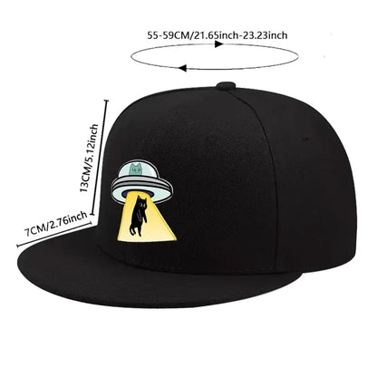 A Versatile Casual Alien Cat Scratch Black Cat Baseball Cap