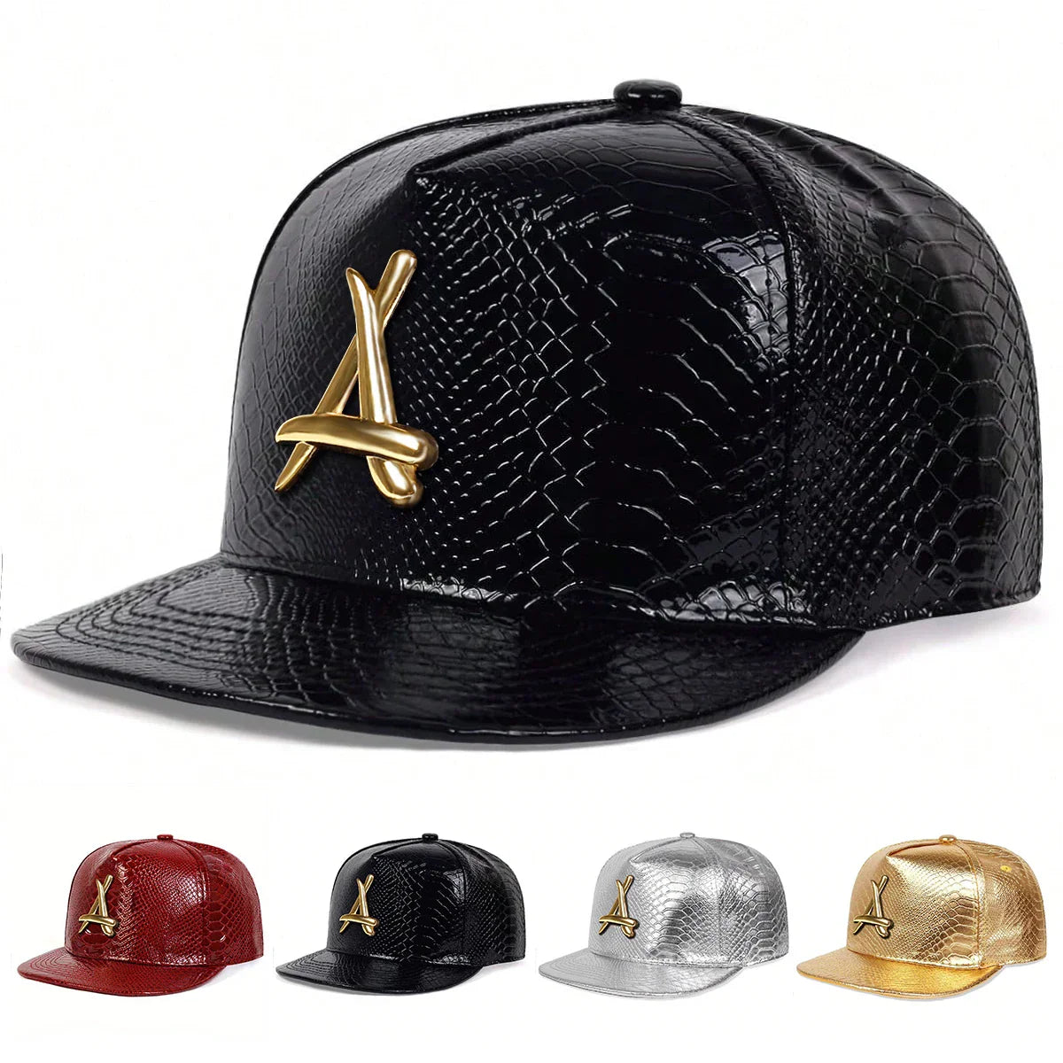 Unisex Personality A Letter Label Hip-hop Hats