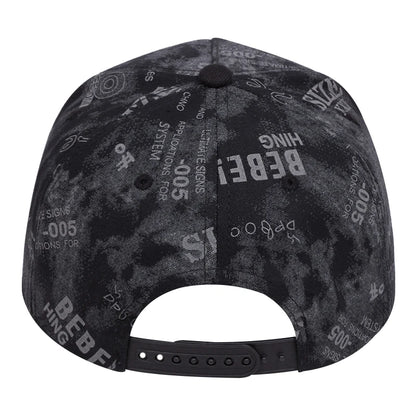 K Graffiti Embroidered Men Women Adjustable Hip Hop Snapback Cap For Unisex Adult