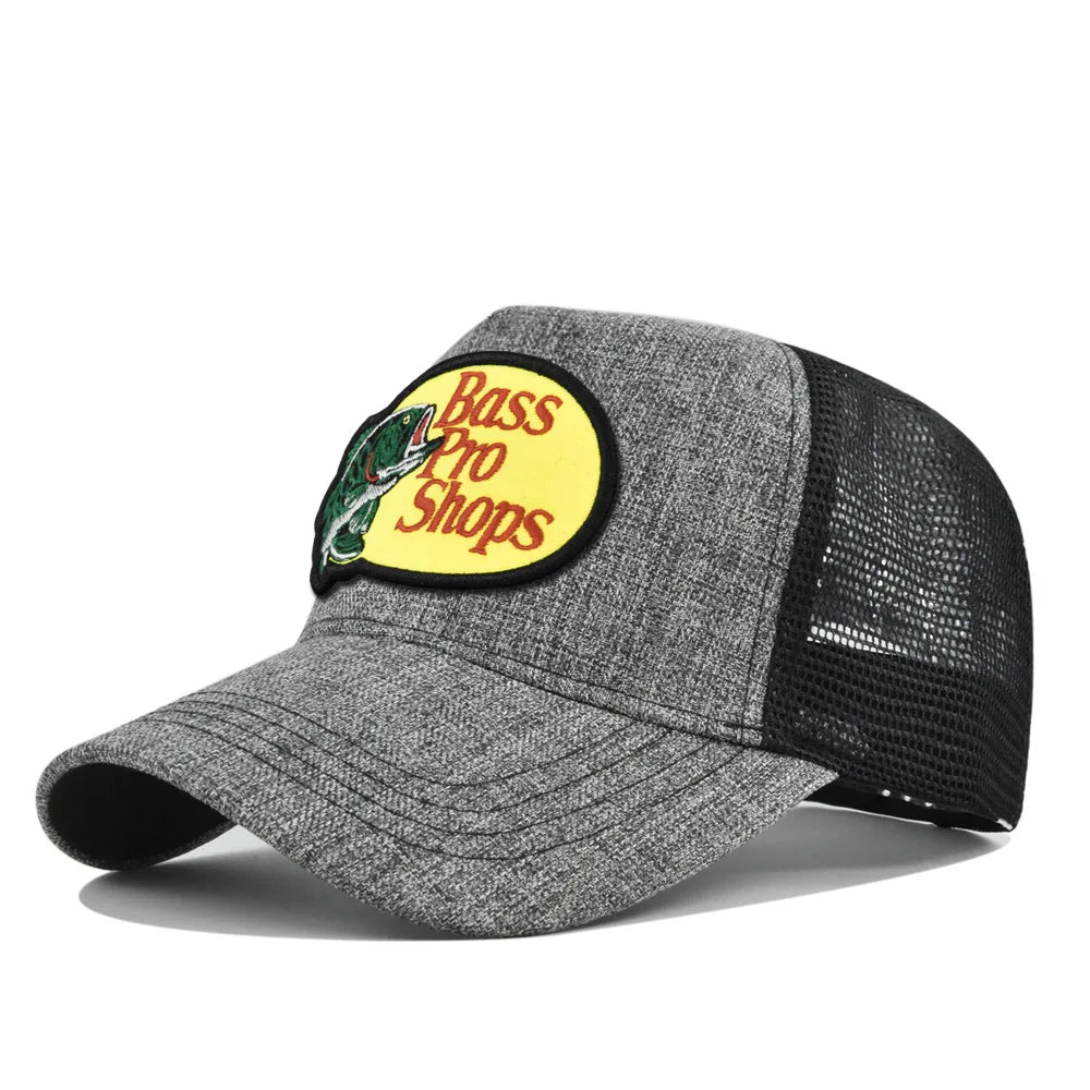 Bass Football Baseball Caps