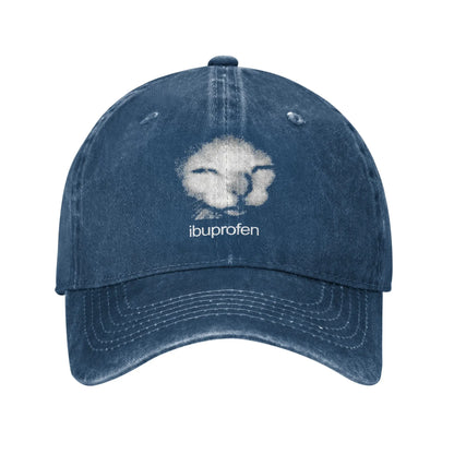Ibuprofen Cat Meme Baseball Cap