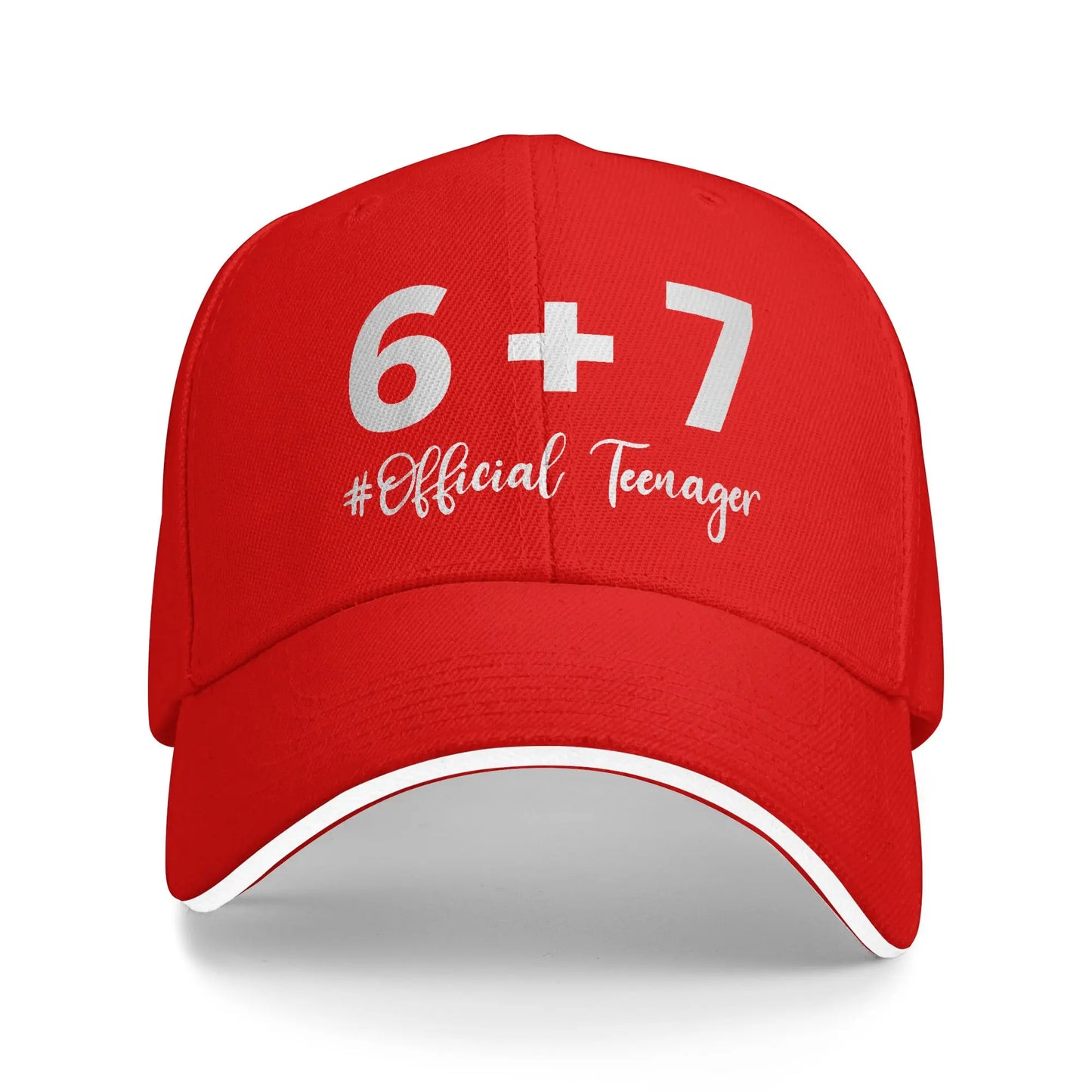 Summer Funny 13th Birthday Teenager 13 Year Old Baseball Cap