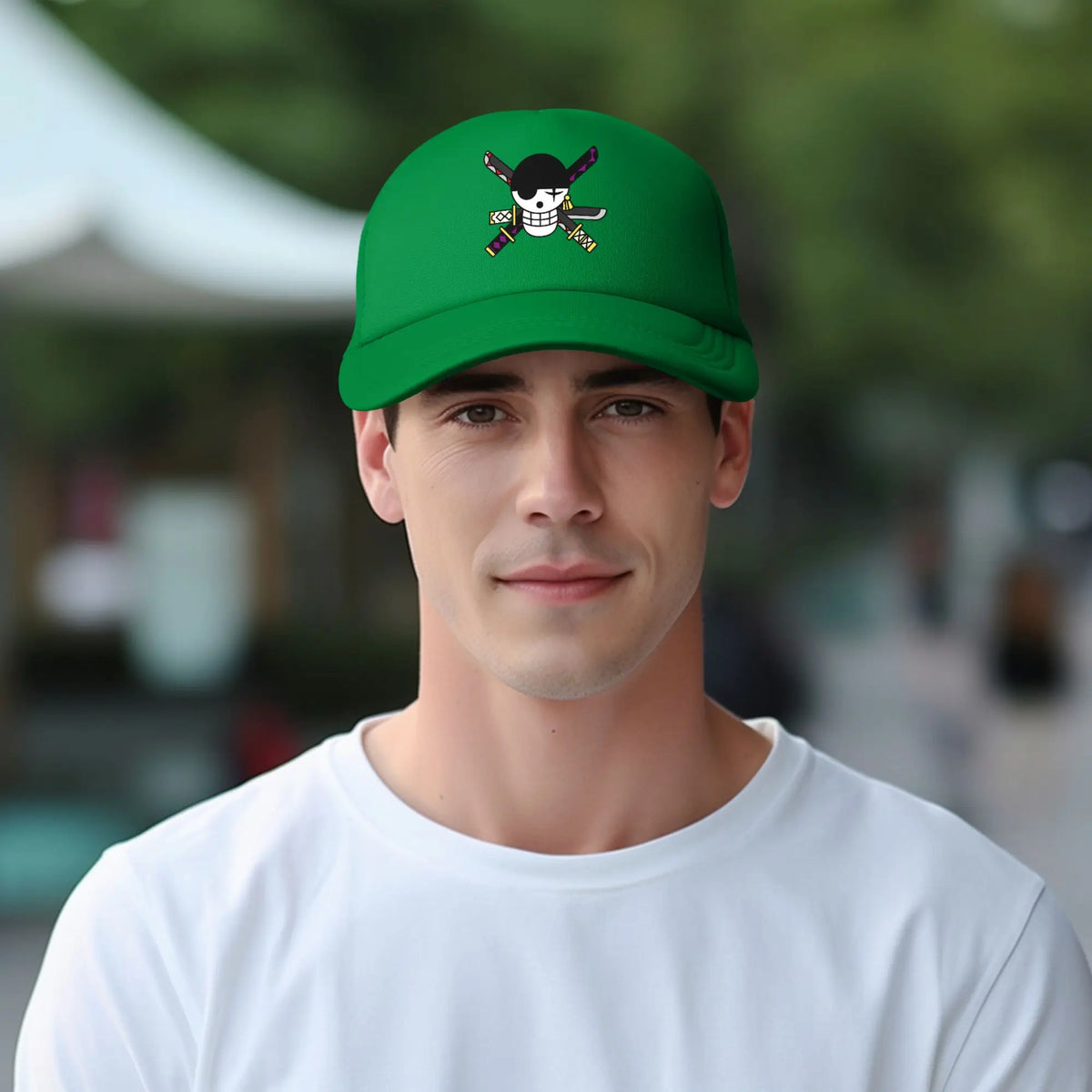 Zoro One-Pieces Flag Mesh Baseball Caps