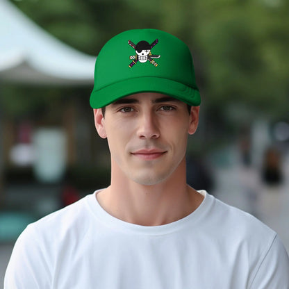 Zoro One-Pieces Flag Mesh Baseball Caps