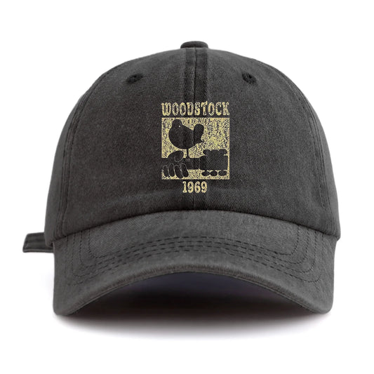 WOODSTOCK Print Washed Baseball Cap For Adults