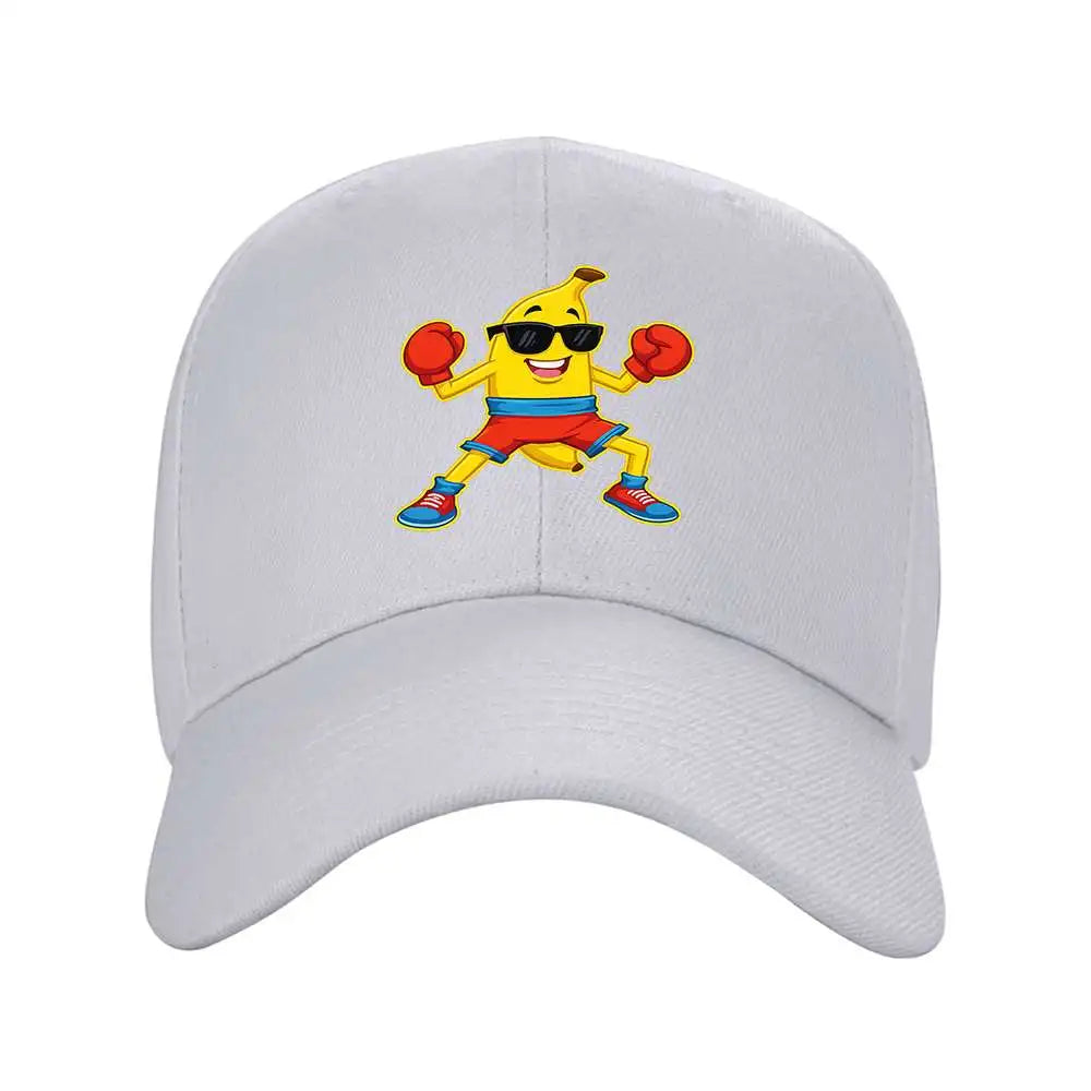 Boxing Banana Graphic Baseball Cap