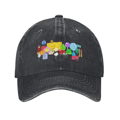 BFDI Inanimate Insanity All Characters Casual Baseball Cap