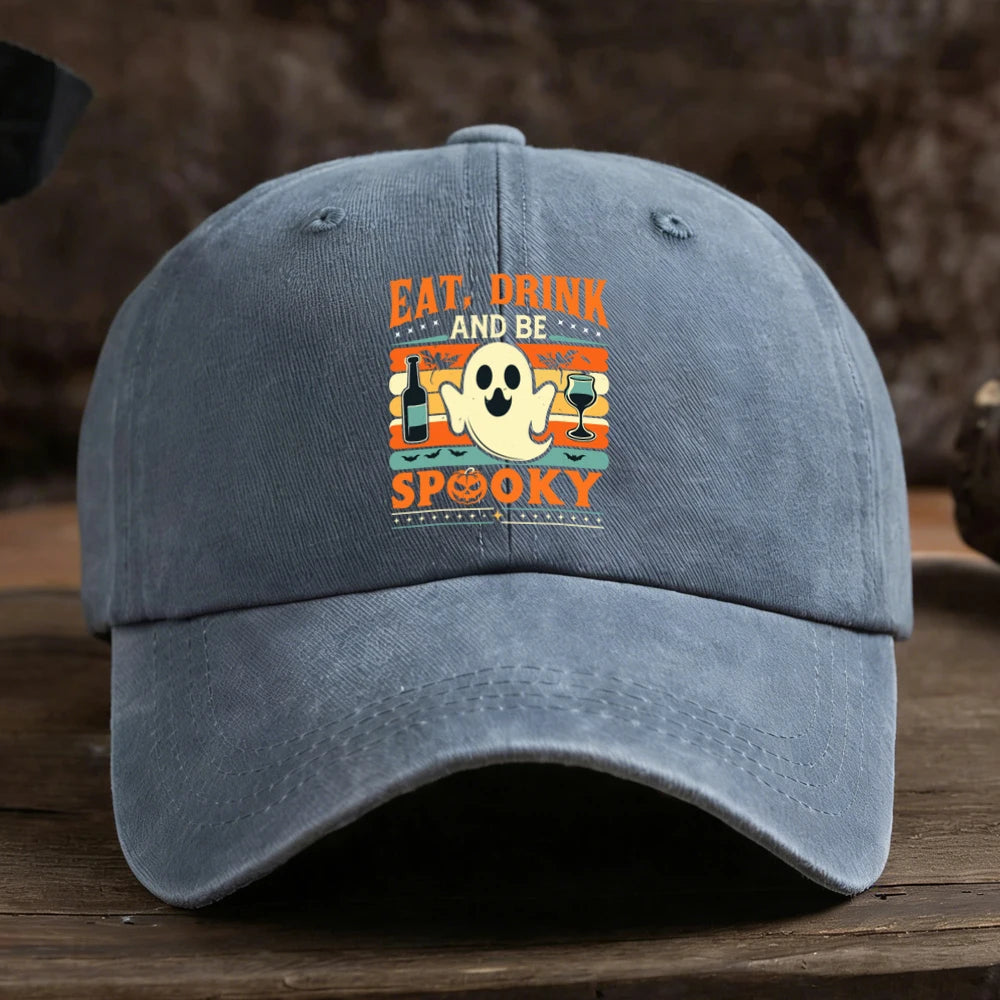 Halloween Ghost Graphic Baseball Cap