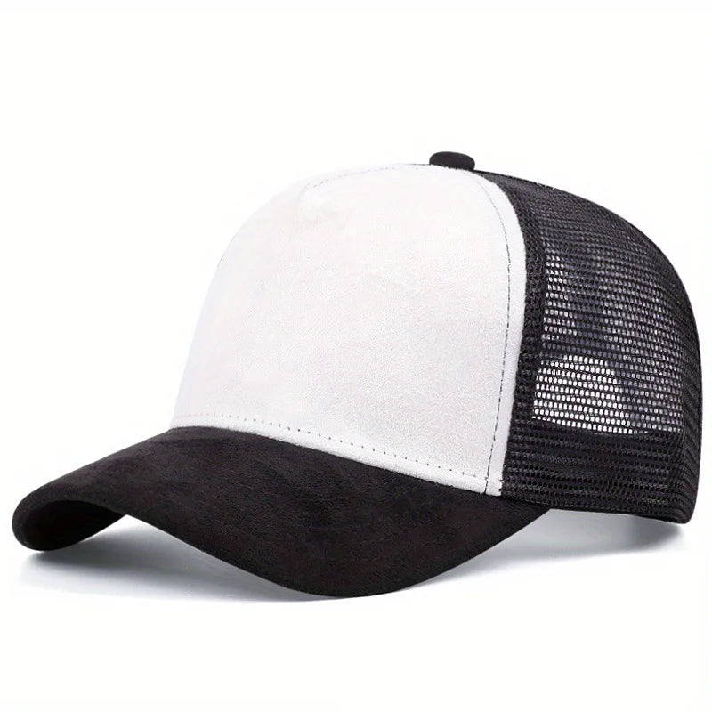 Unisex Mesh Baseball Cap For Men Outdoor Ports Adjustable Trucker Caps Fashion Curved Dad Cap