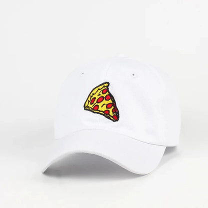 Pizza Embroidery Baseball Cap For Women Men