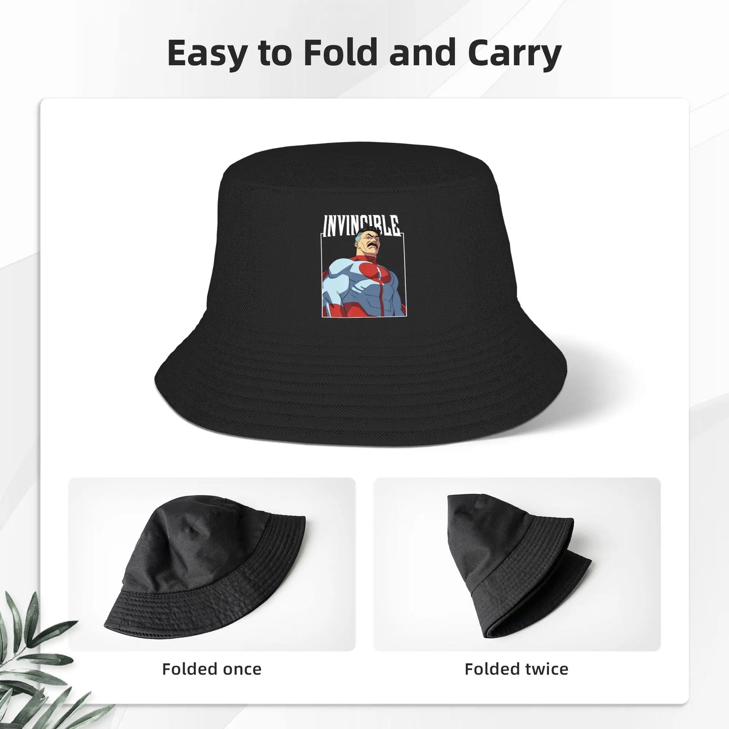 Invincible Omni-Man Character Logo Bucket Hats