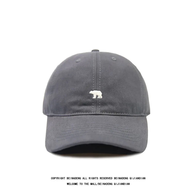 Fashion Baseball Cap For Women And Men Embroidery Polar Bear Hip Hop Snapback Caps
