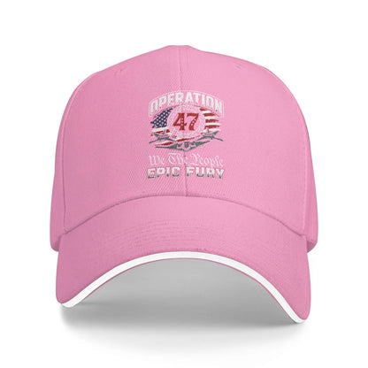 Operation Epics Fury 47 Retro Hunting Camping Hip Hop Hats Baseball Caps