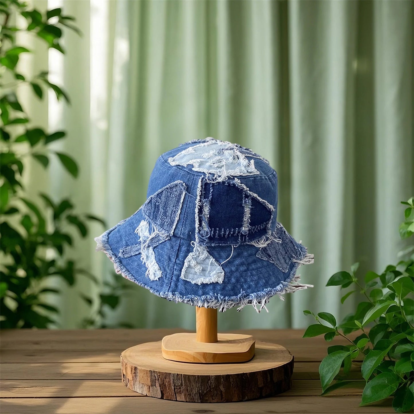 Stylish Women's Denim Bucket Hat