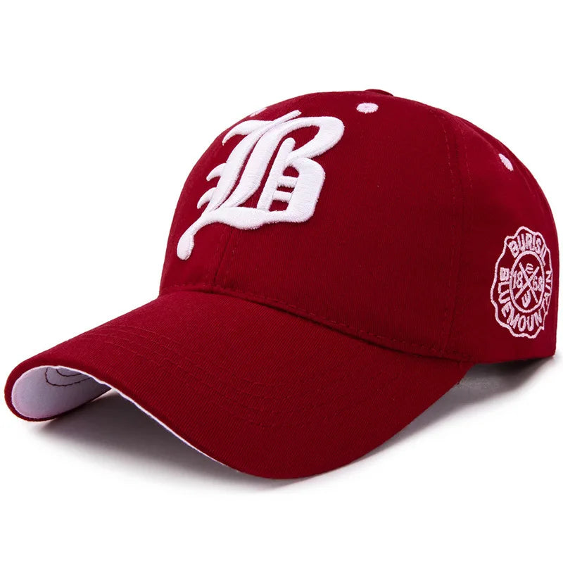 Men Women's Baseball Cap Summer Cotton Hat Embroidery Snapback Hip-Hop Cap Sun Hat