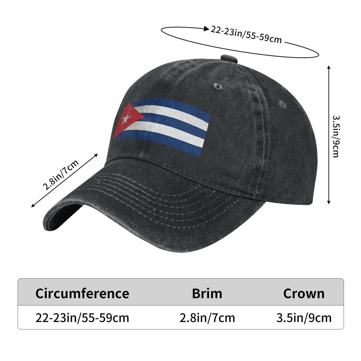 Flag of Cuba Casual Baseball Cap