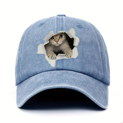 Funny Style Cat Patterned Baseball Cap