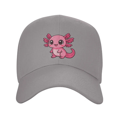 Cute Kawaii Pink Axolotl for Axolotl Lovers Casual Baseball Cap