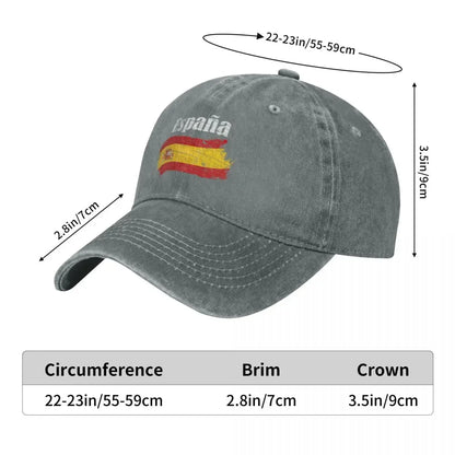 Espana Spanish Flag Vintage Graphic - Spain Lovers Tourists Souvenir Cool National Gift Young Gift A Baseball Cap