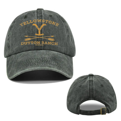 1pc Outdoor Yellowstone Dutton Ranch Hat Cross Ponytail Baseball Cap