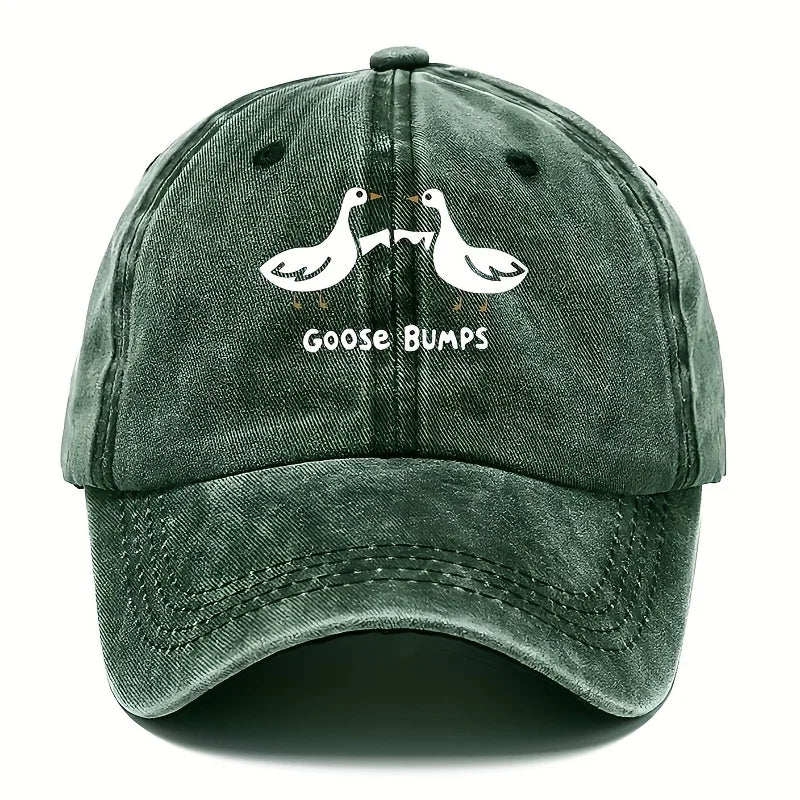 Retro Goose Print Baseball Cap