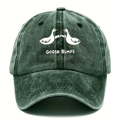 Retro Goose Print Baseball Cap