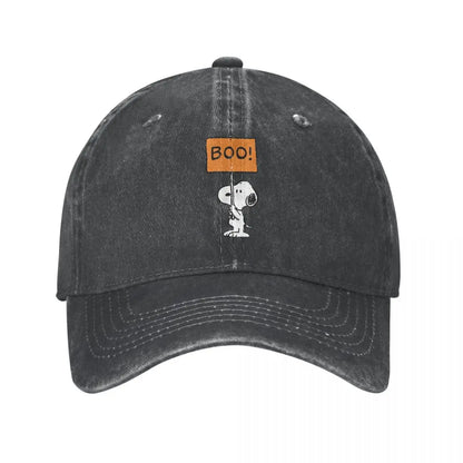 Vintage Peanuts Halloween Snoopy Boo Baseball Caps