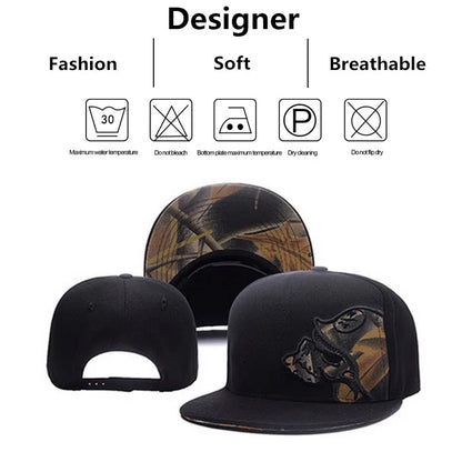 Unisex Helmeted Man Embroidery Hip-hop Hats Snapback Caps Baseball Caps