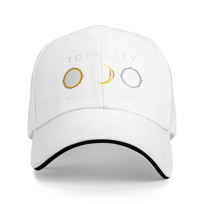Spain Total Solar Eclipse 2026 Totality Sandwich Baseball Cap