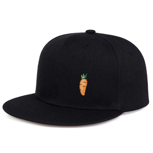 Unisex Carrot Embroidery Hip-hop Hats Fashion Baseball Caps Sunscreen Hat Sports Cap Snapback Caps