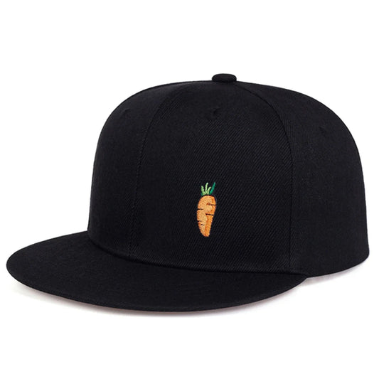 Unisex Carrot Embroidery Hip-hop Hats Fashion Baseball Caps Sunscreen Hat Sports Cap Snapback Caps