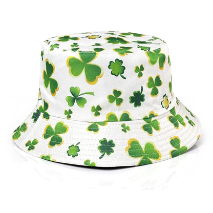 Lucky Four-Leaf Clover Couple's Bucket Hat