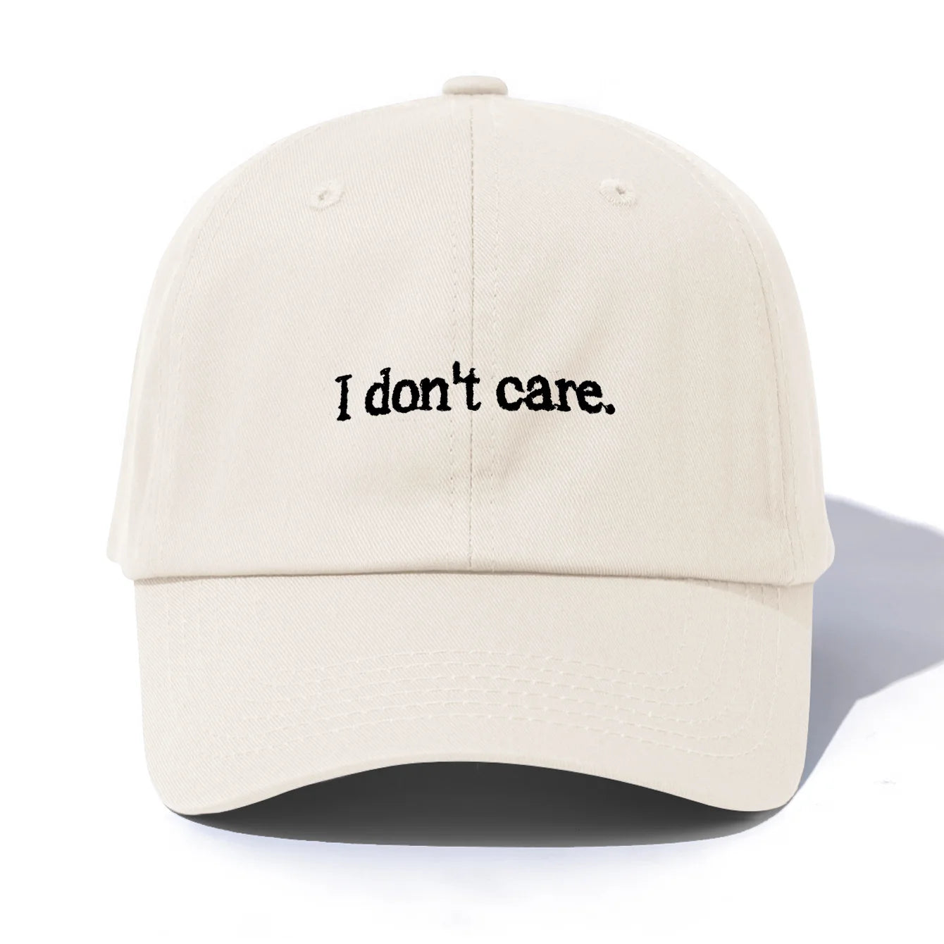 I Don't Care Embroidery Baseball Cap