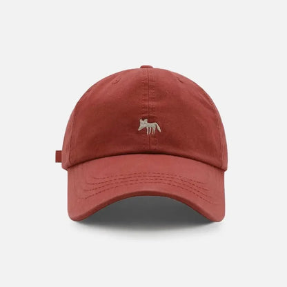 Retro Embroidered Embroidery Baseball Cap Animals Peaked Cap Canvas Baseball Hat