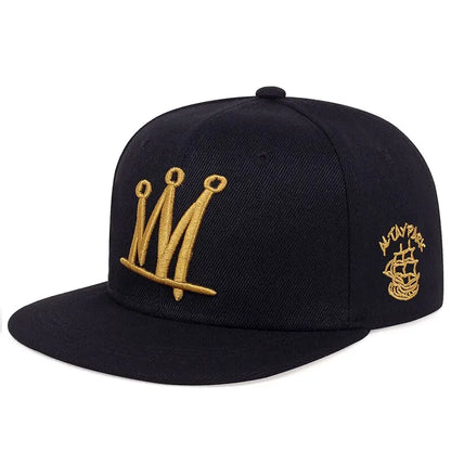 Fashion Men Women Hip Hop Baseball Cap Crown Embroidery Snapback Caps