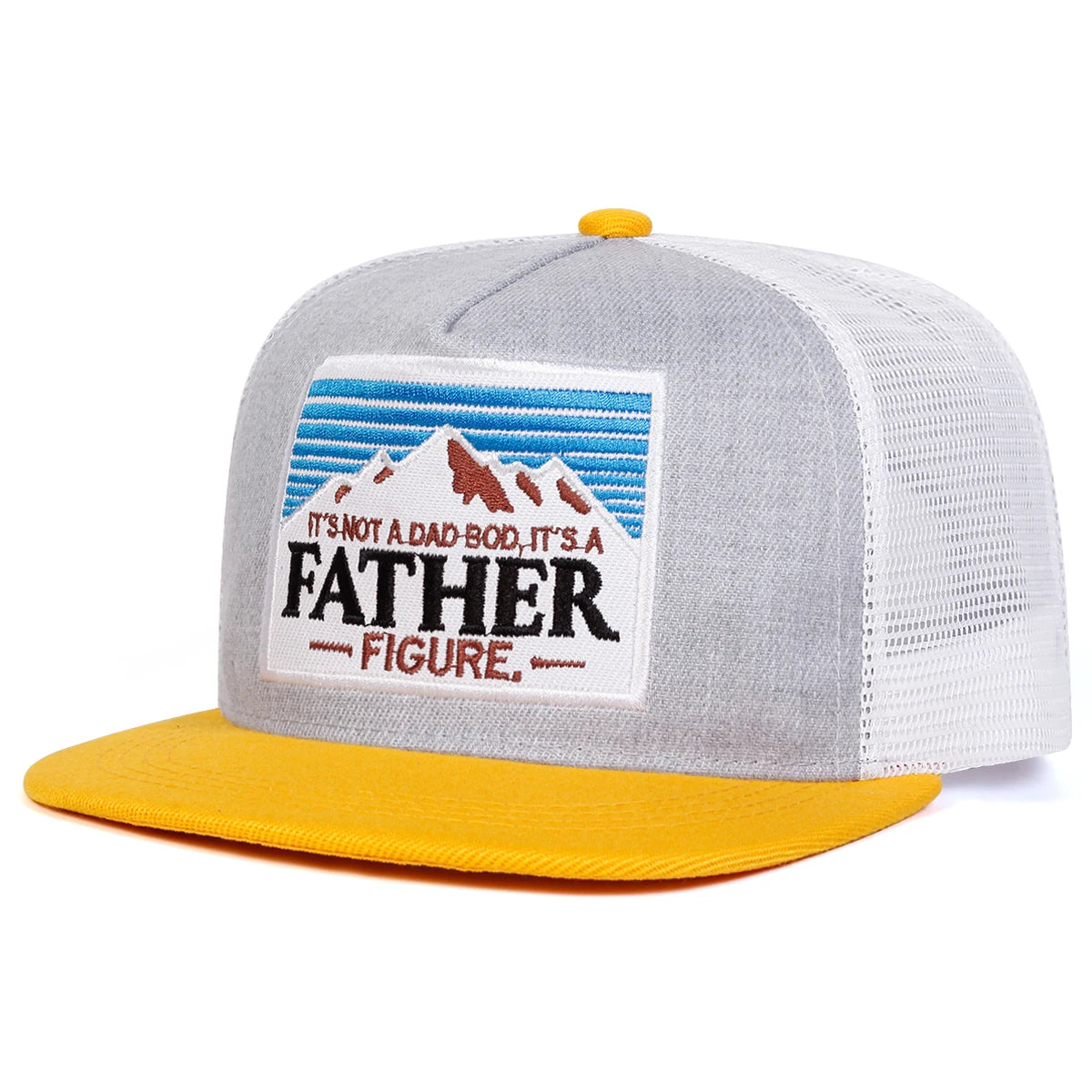 Unisex It's A FATHER Embroidery Hip-hop Net Hats Spring Summer Outdoor