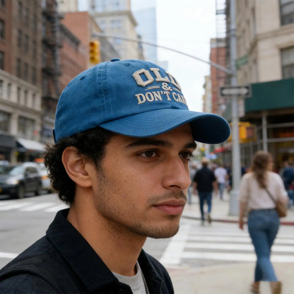 Cotton Baseball Hat Soft Vintage Old And Don'T Care Baseball Cap