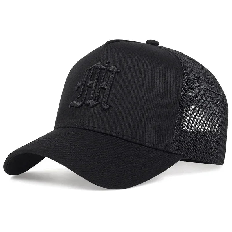 Unisex Personality M Letter Embroidery Baseball Caps