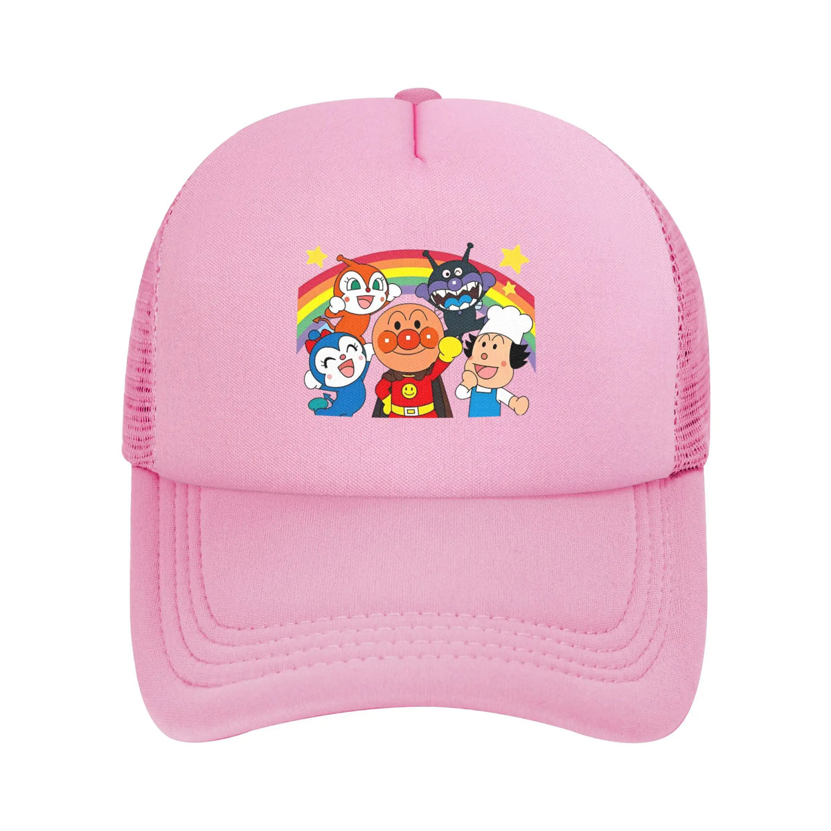 Adult A-Anpanmans Anime Trucker Hats Mesh Baseball Caps