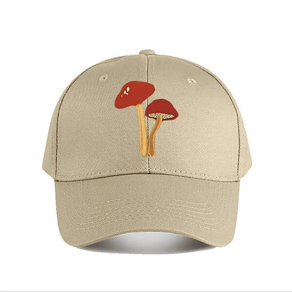 Artificial Red Mushroom Home Decor Baseball Cap