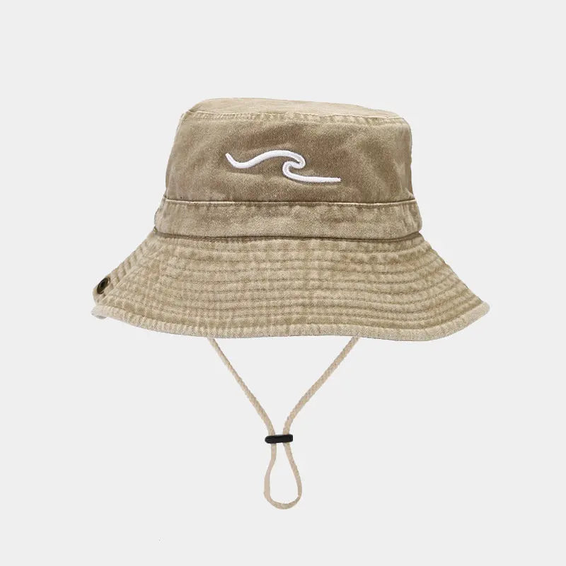 2023 Spring Cotton Embroidered Pattern Bucket Hat Fisherman Hat