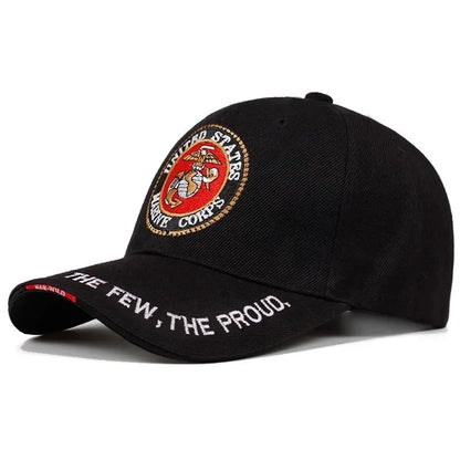 Army Cap Male Letter Embroidered Black Baseball Caps Men