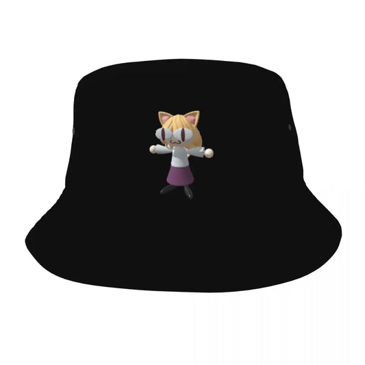 Summer Panama Caps Neco Arc Funny Neko Memes Bucket Hats