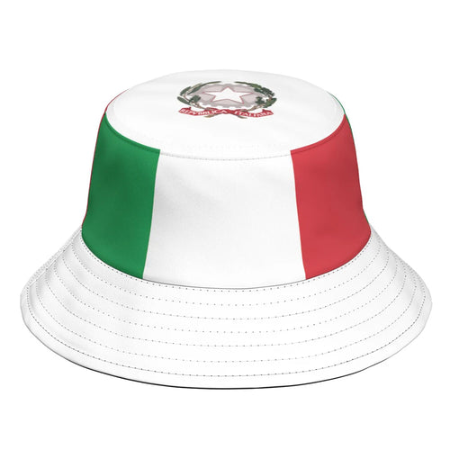 Italy Fisherman Hats Custom Name Number Team Logo Flat Bucket Cap