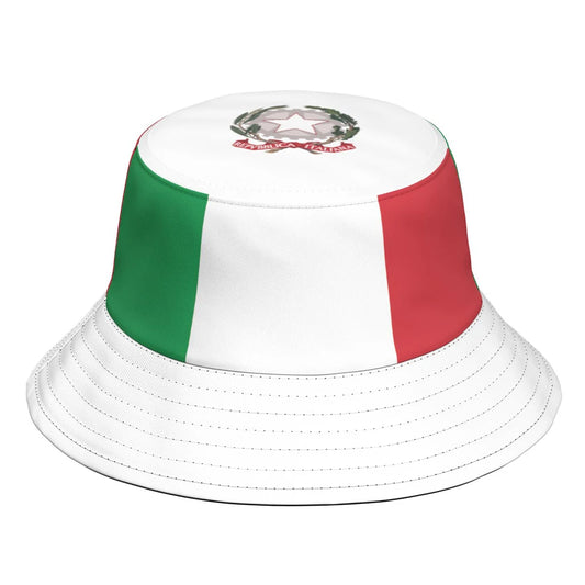 Italy Fisherman Hats Custom Name Number Team Logo Flat Bucket Cap