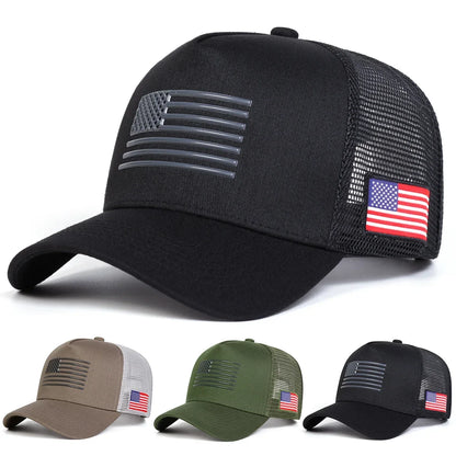 Unisex American Flag Embroidery Baseball Caps