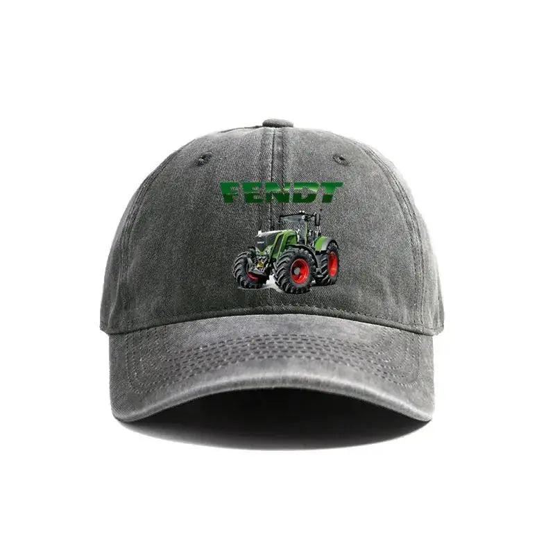 Fendt Agricultural Farming Tractors Distressed Baseball Cap